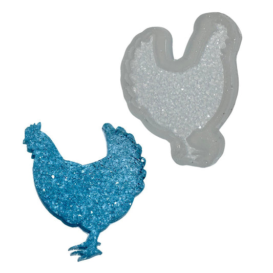Silicone Mold for Chicken with Crystals Druzy Chicken Mold Silicone Mold Ideas Decor Shop
