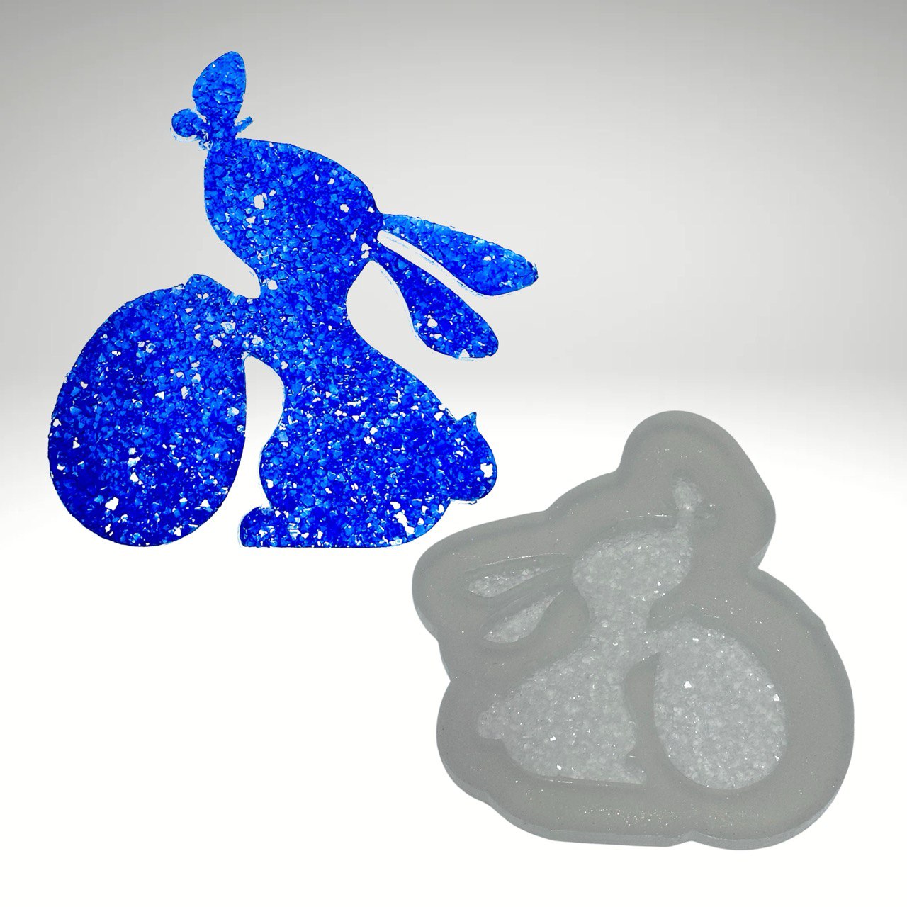 Druzy Bunny Silicone Mold for Resin & UV Resin Silicone Mold Ideas Decor Shop