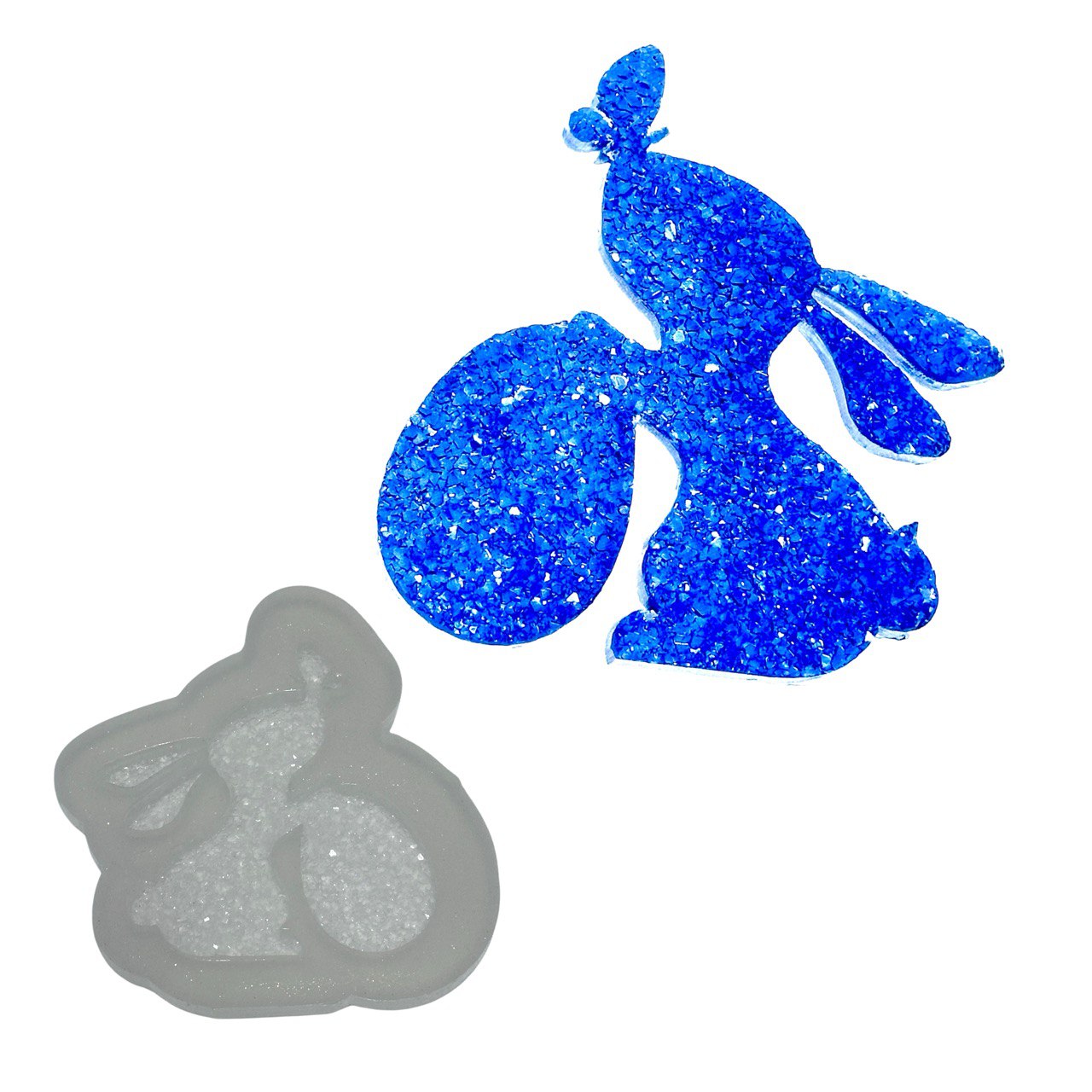 Druzy Bunny Silicone Mold for Resin & UV Resin Silicone Mold Ideas Decor Shop
