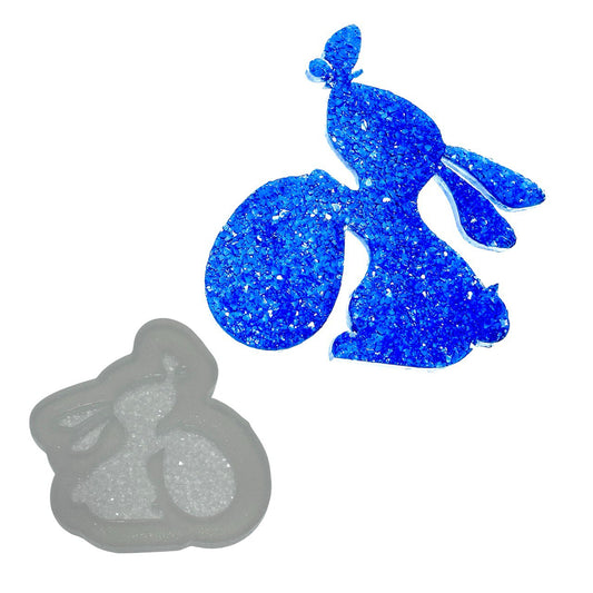 Druzy Bunny Silicone Mold for Resin & UV Resin Silicone Mold Ideas Decor Shop