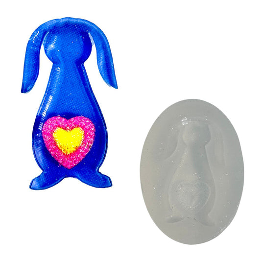 Small Cute Bunny Silicone Mold for Resin Silicone Mold Ideas Decor Shop