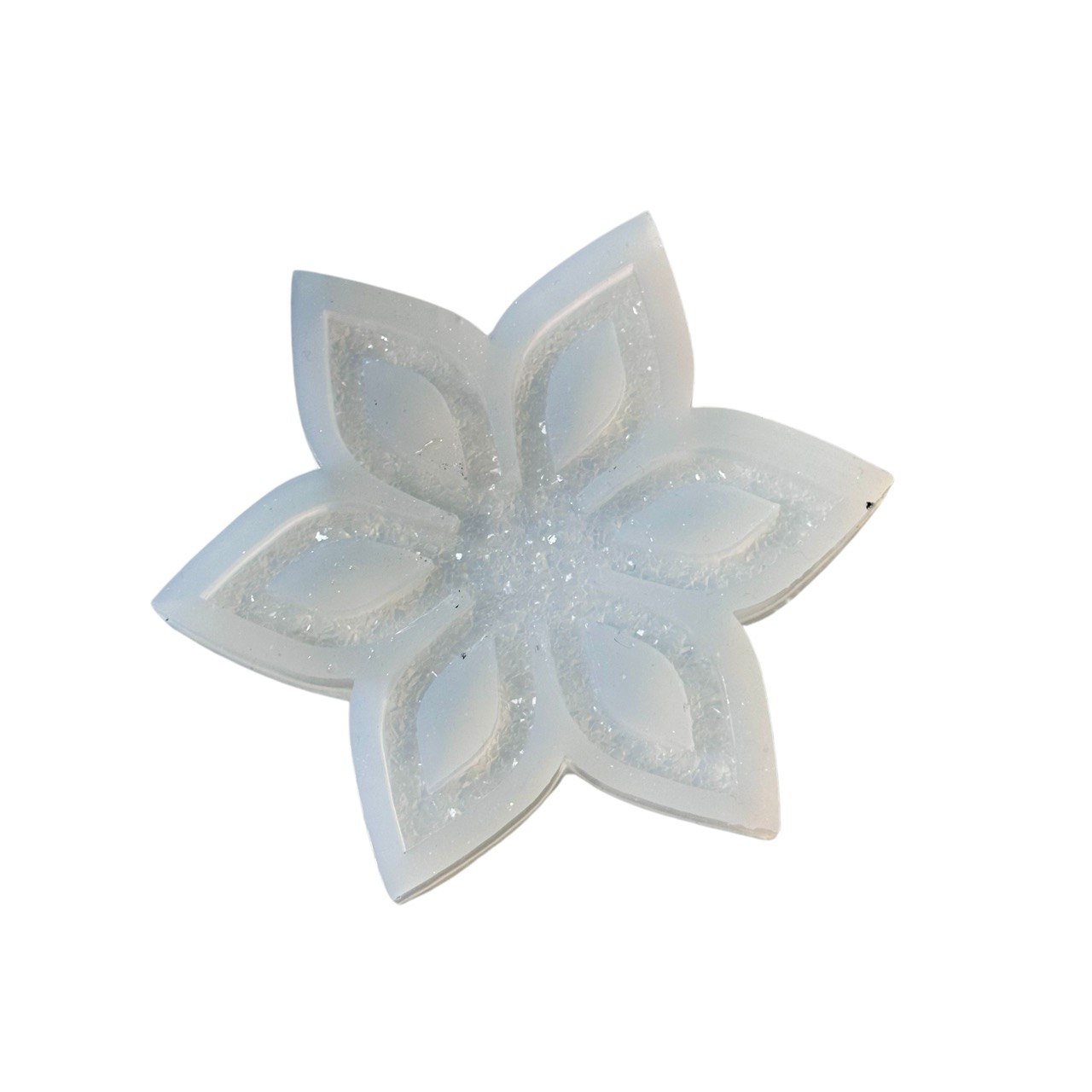 Shine Crystal Coaster Flower Resin Mold Silicone Mold Ideas Decor Shop