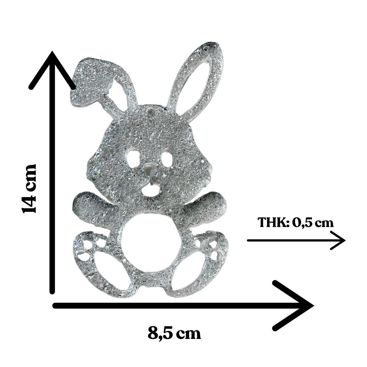 Sparkly Crystal Bunny Resin Silicone Mold for Candy Holder Silicone Mold Ideas Decor Shop