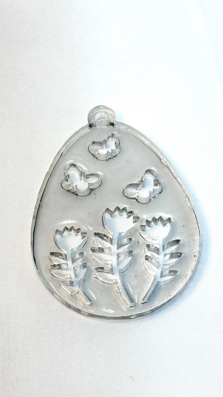 Floral Easter Egg Silicone Resin Mold for DIY Crafts Silicone Mold Ideas Decor Shop