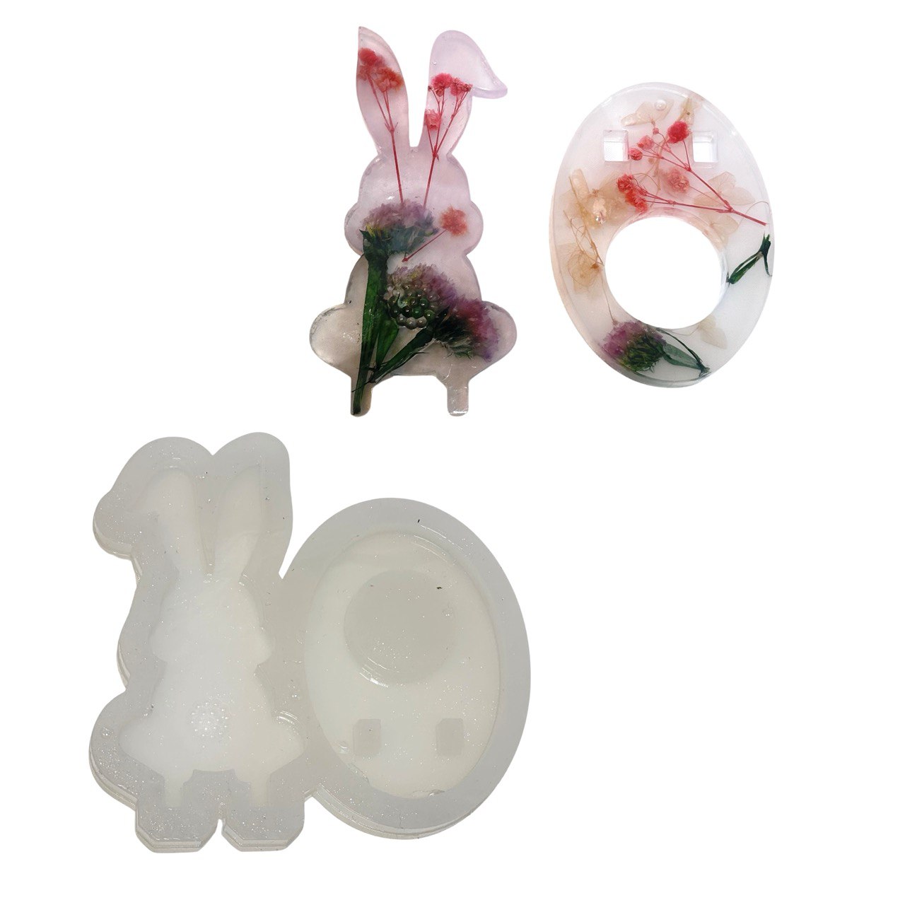 Easter Bunny Silicone Mold for Freestanding Egg Holder Silicone Mold Ideas Decor Shop