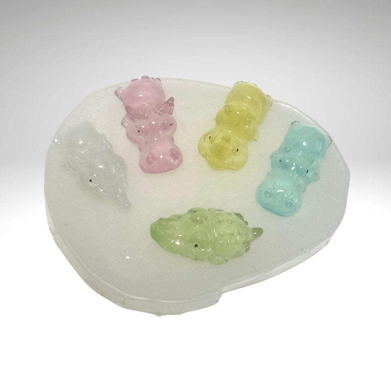 Cute Handmade Resin Crafts with Glossy Finish - Small Animal Decor Mold