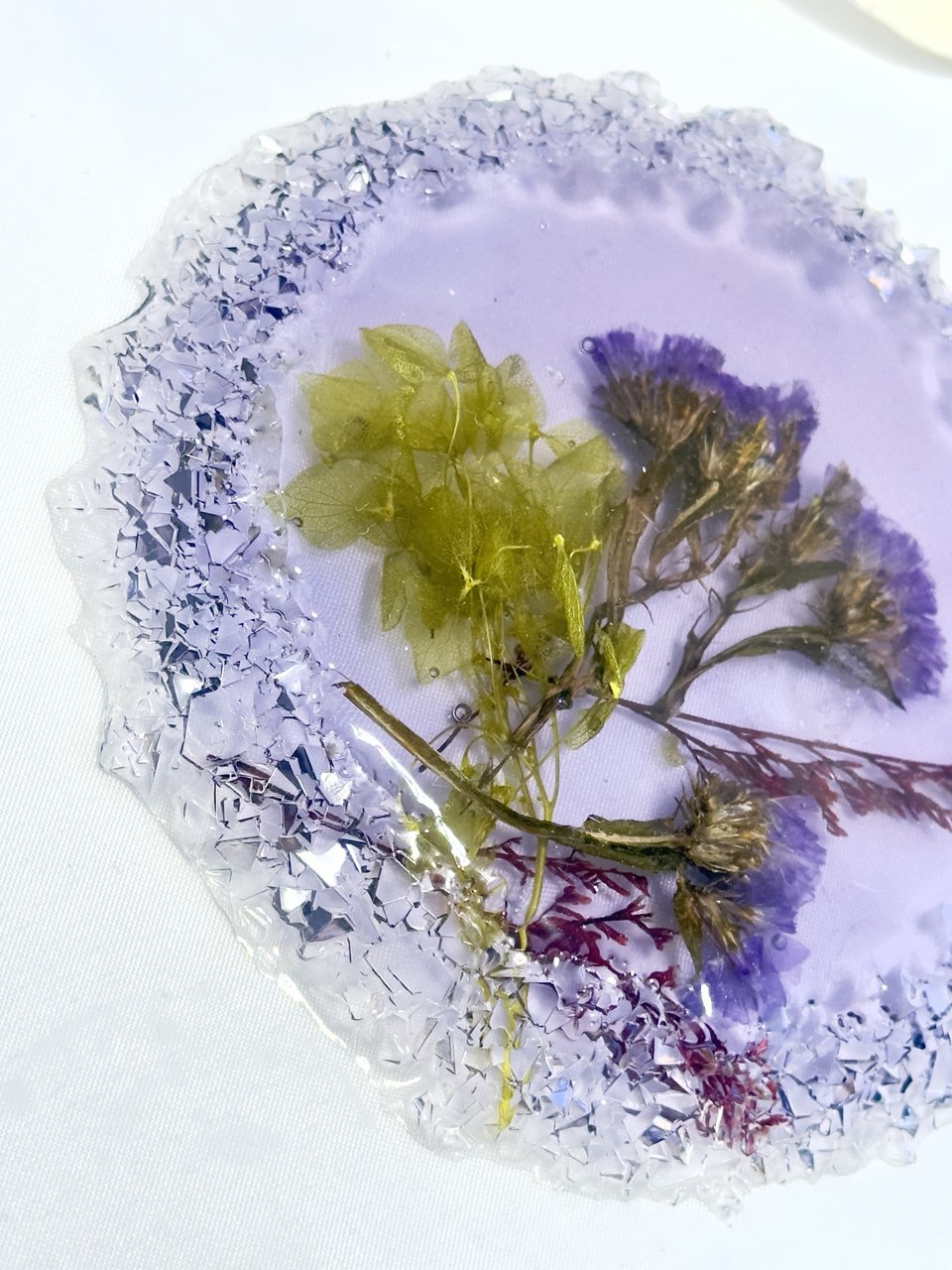 Crystal Edged Coasters - Jewelry Trays Mold - Round Silicone for Stunning Shine