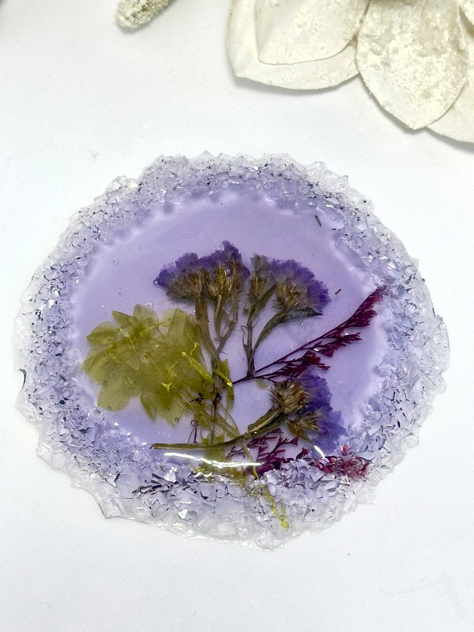 Crystal Edged Coasters - Jewelry Trays Mold - Round Silicone for Stunning Shine