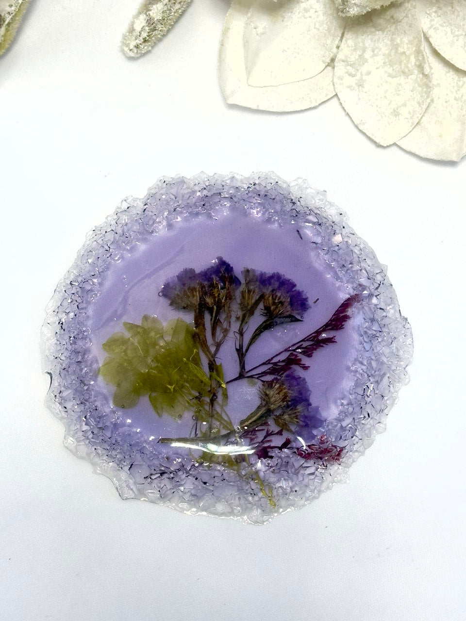 Crystal Edged Coasters - Jewelry Trays Mold - Round Silicone for Stunning Shine