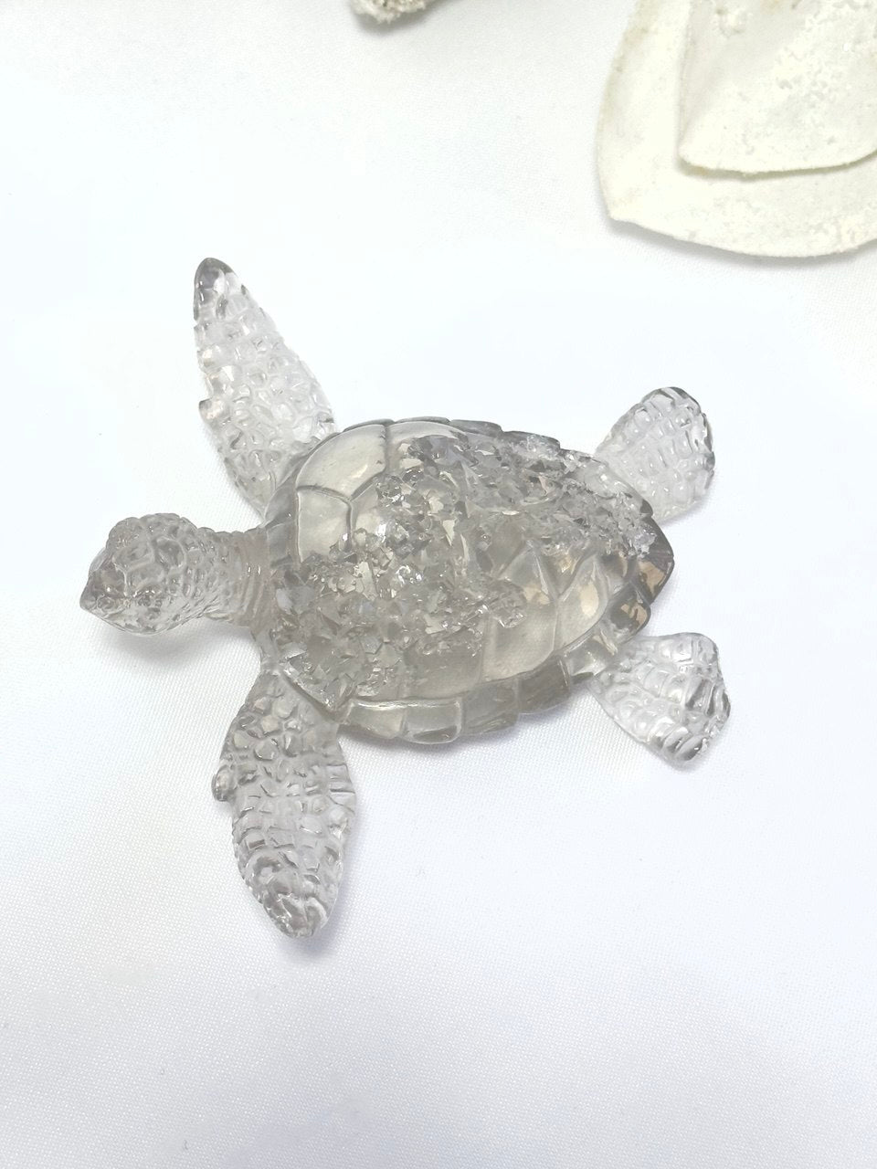 Crystal Druzy Turtle Silicone Mold Jewelry Keychain Making Supply Resin Silicone Mould for Gemstone Inspired Art