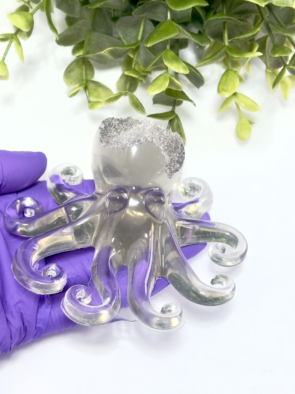 Crystal Druzy Octopus Silicone Mold for Resin Crafts and Jewelry Design