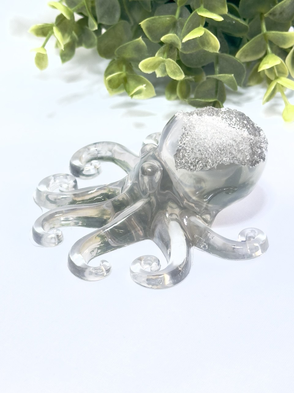 Crystal Druzy Octopus Silicone Mold for Resin Crafts and Jewelry Design