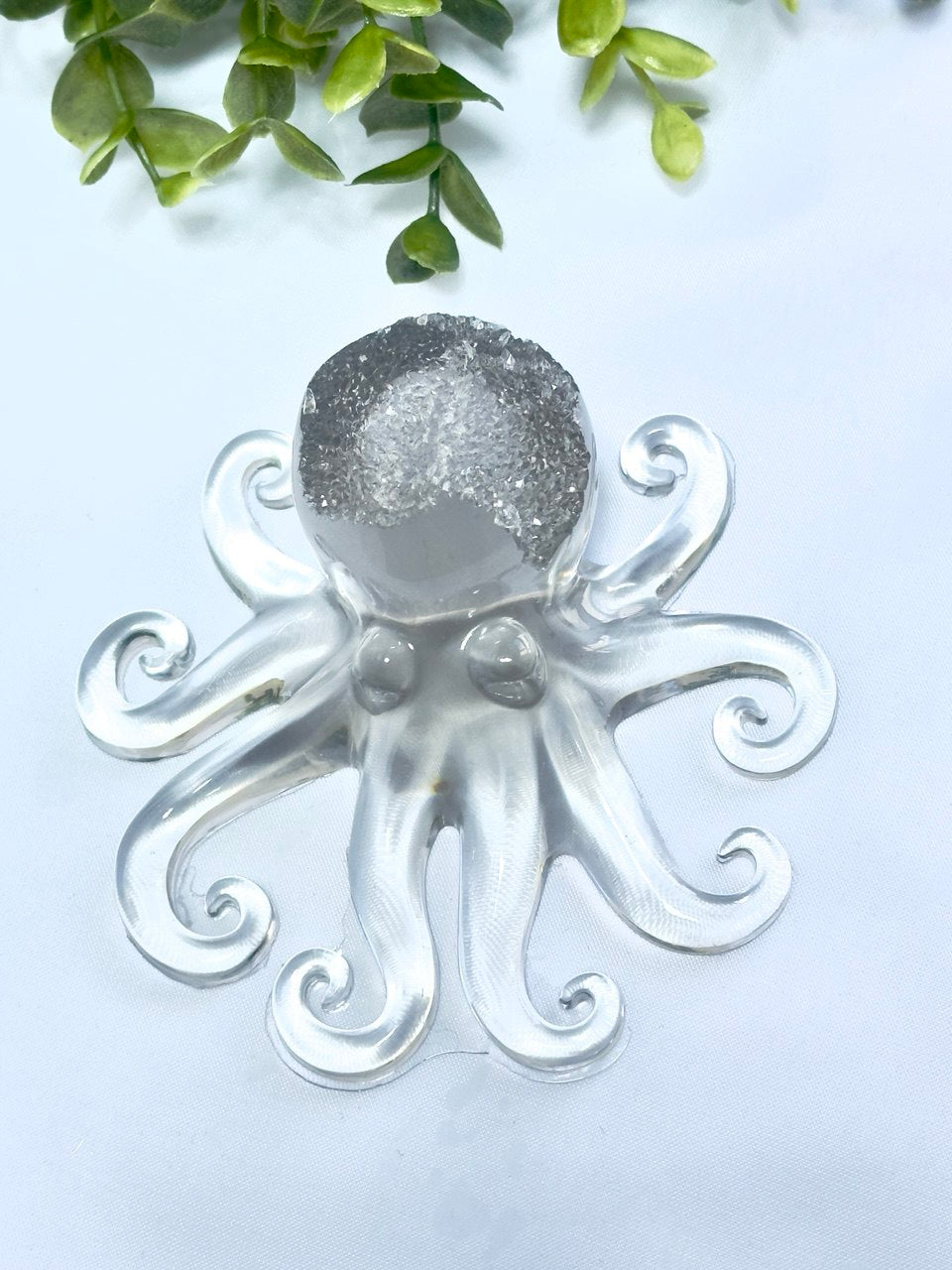 Crystal Druzy Octopus Silicone Mold for Resin Crafts and Jewelry Design