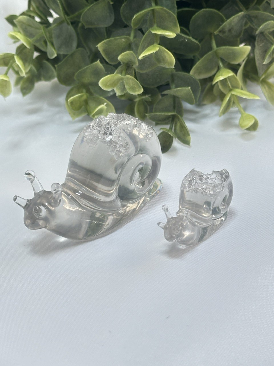 Druzy Snail Silicone Mold - Set of 2 Resin Art Molds for Crystal and Epoxy Ornaments