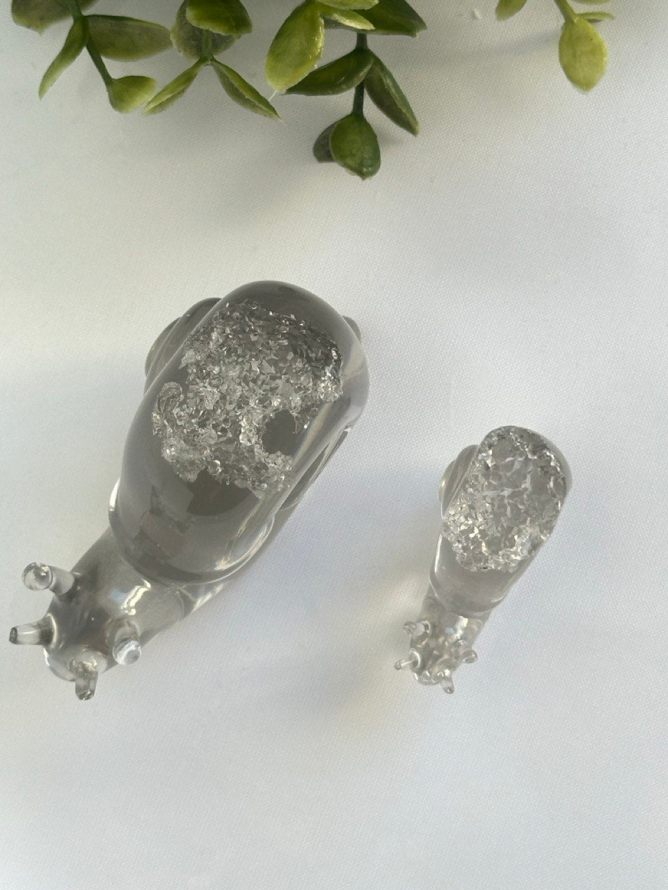 Druzy Snail Silicone Mold - Set of 2 Resin Art Molds for Crystal and Epoxy Ornaments