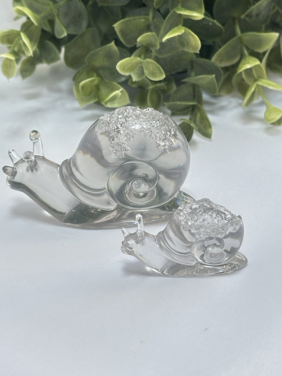 Druzy Snail Silicone Mold - Set of 2 Resin Art Molds for Crystal and Epoxy Ornaments