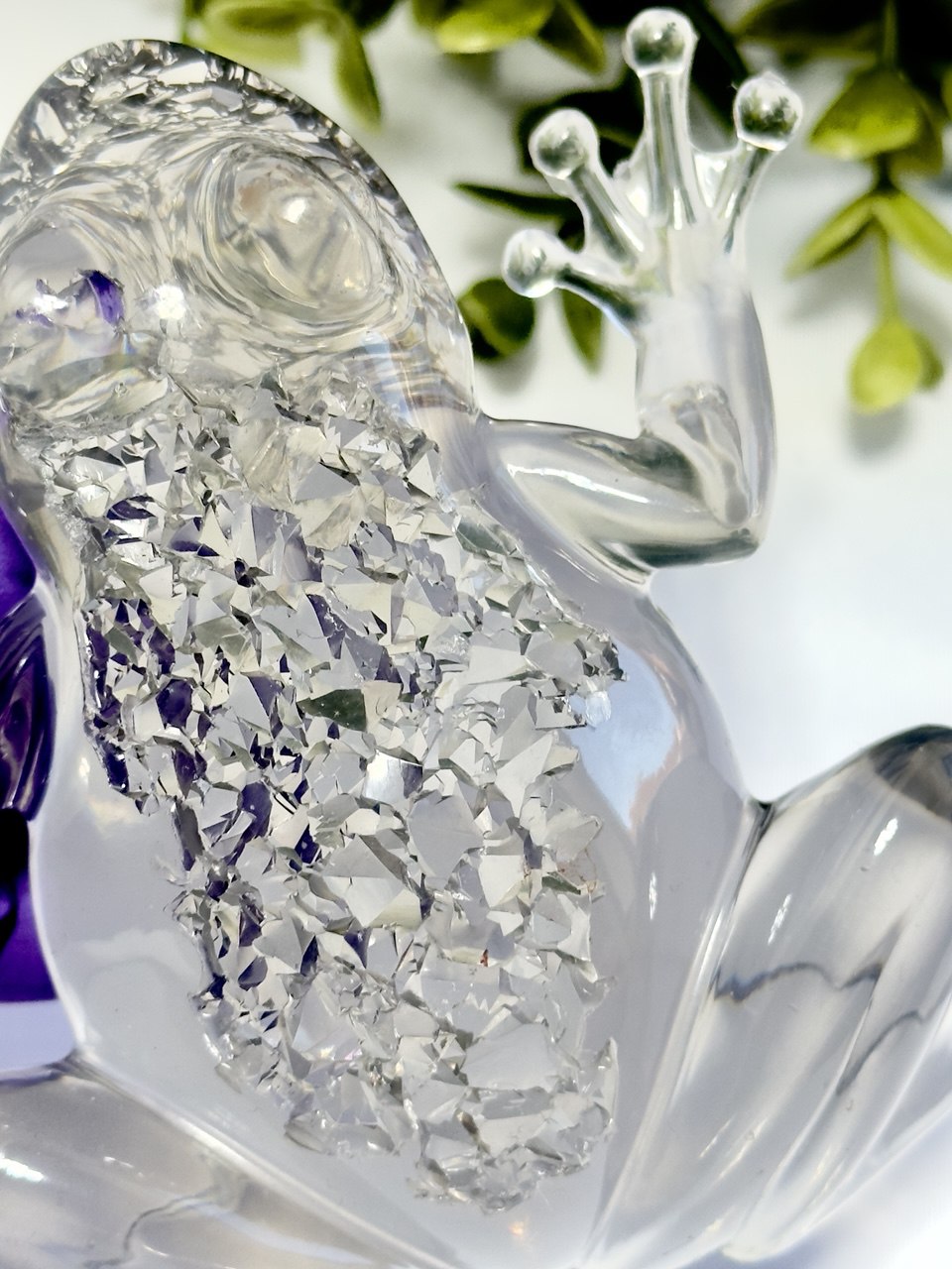 Crystal Druzy Frog Mold - DIY Resin Decoration Supply for Gemstone Crafts
