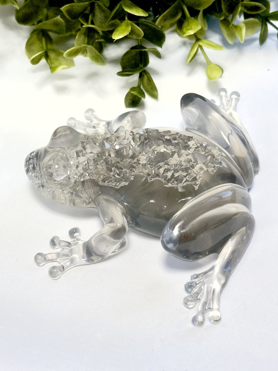 Crystal Druzy Frog Mold - DIY Resin Decoration Supply for Gemstone Crafts