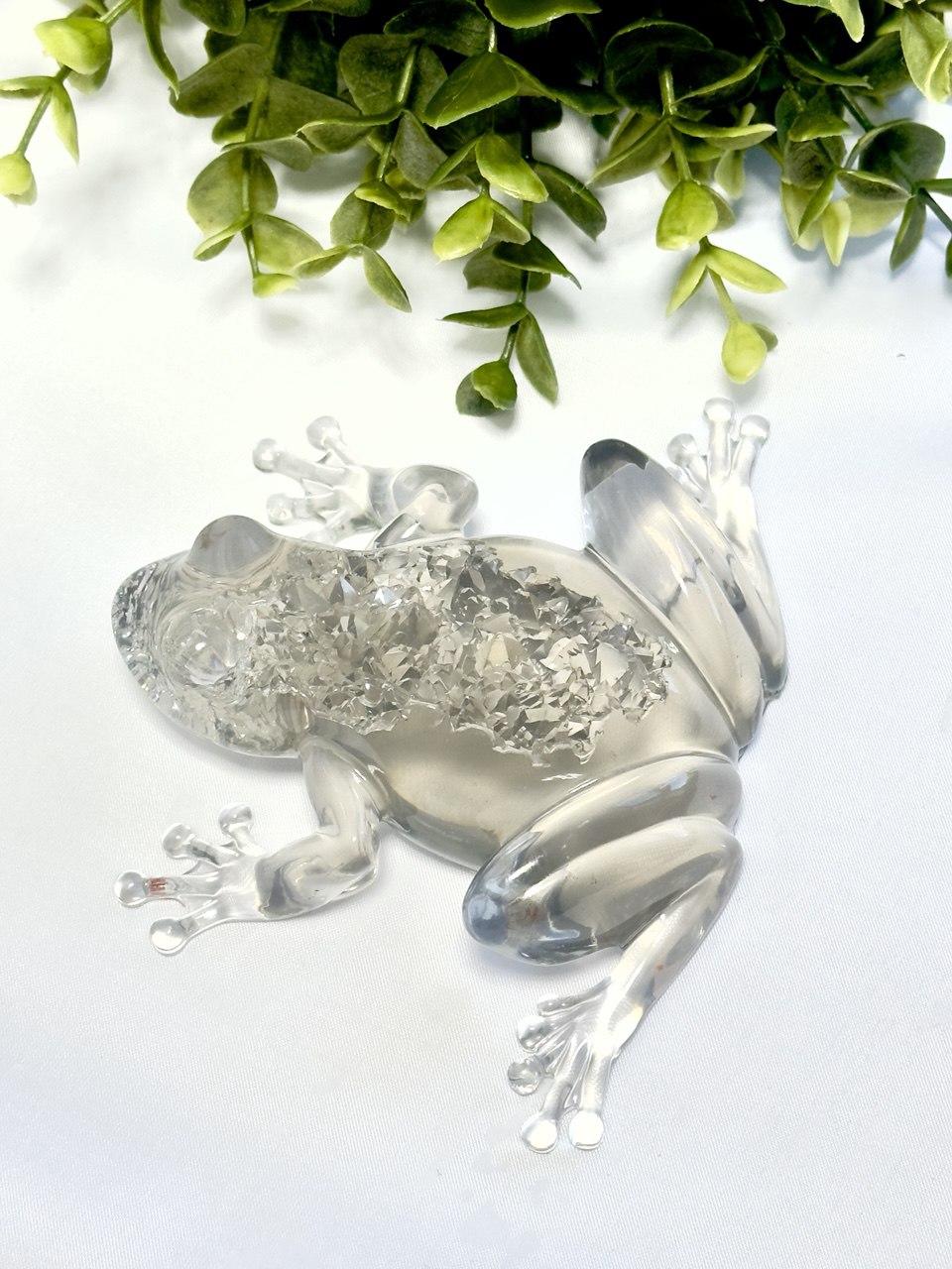 Crystal Druzy Frog Mold - DIY Resin Decoration Supply for Gemstone Crafts