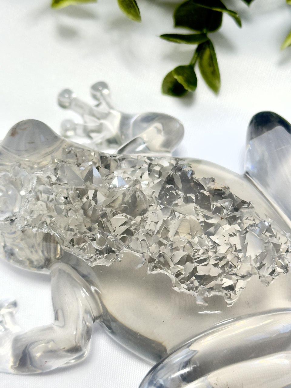 Crystal Druzy Frog Mold - DIY Resin Decoration Supply for Gemstone Crafts