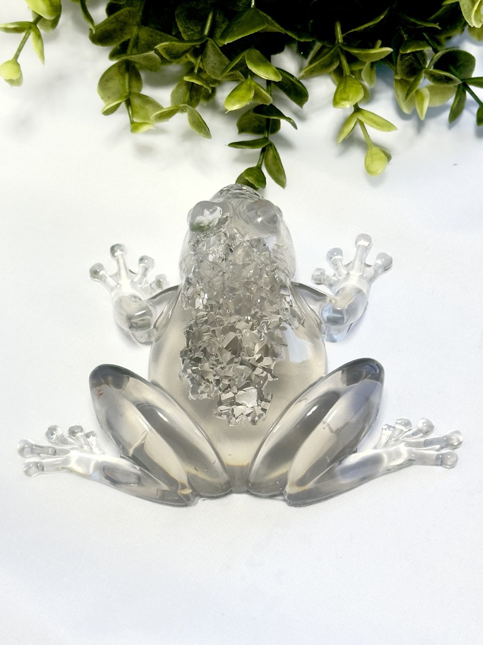 Crystal Druzy Frog Mold - DIY Resin Decoration Supply for Gemstone Crafts