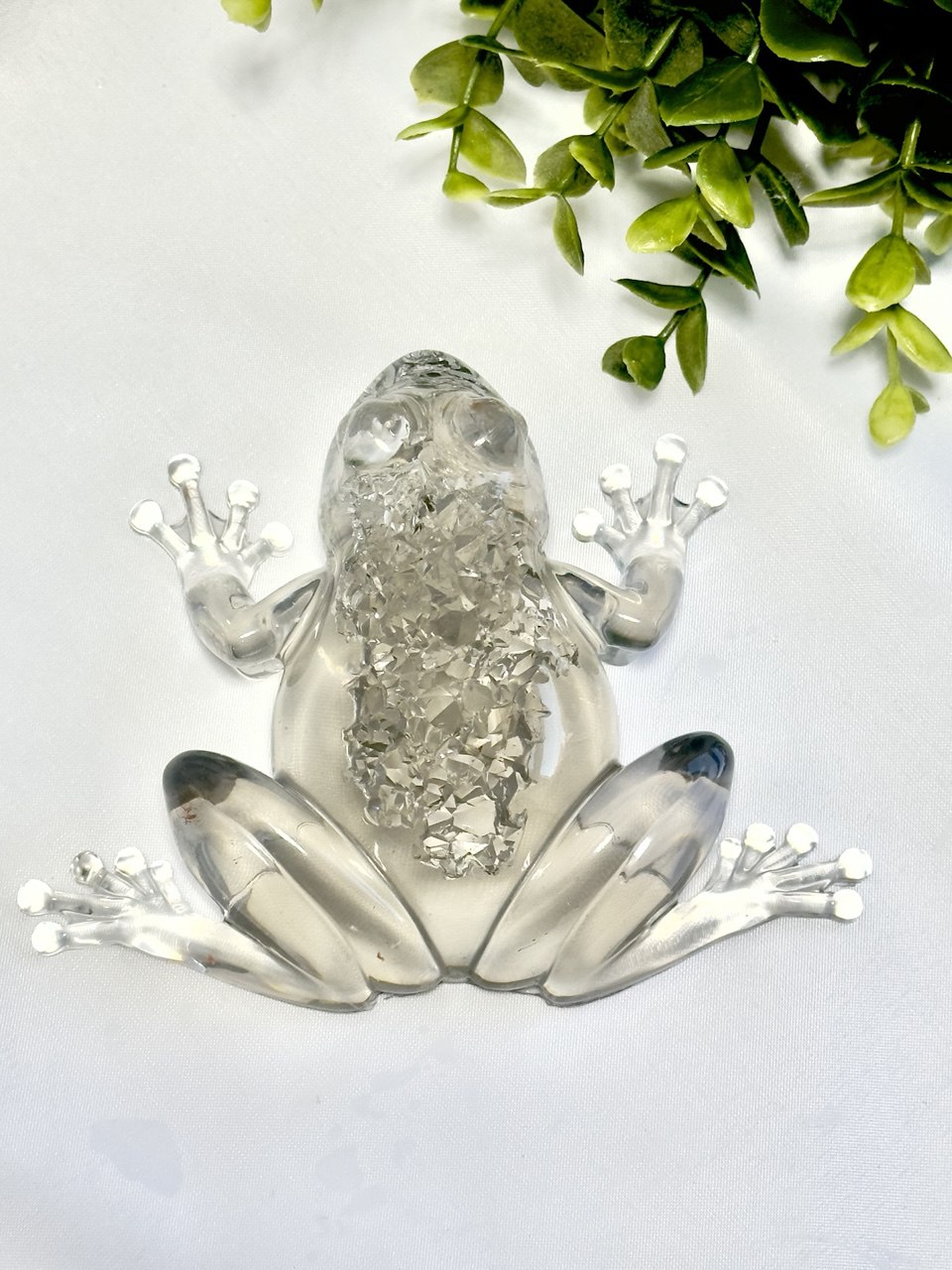 Crystal Druzy Frog Mold - DIY Resin Decoration Supply for Gemstone Crafts