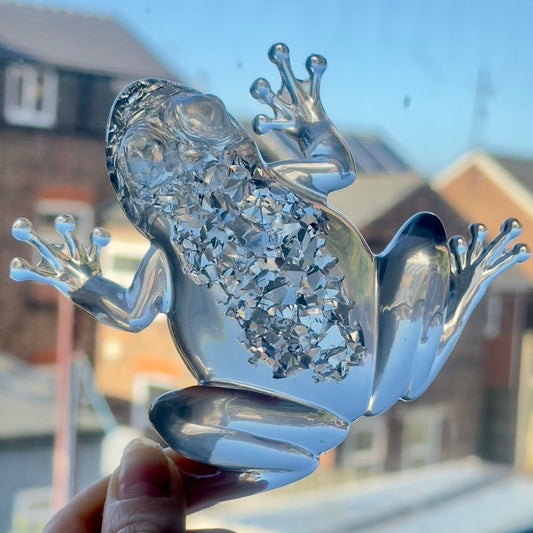 Crystal Druzy Frog Mold - DIY Resin Decoration Supply for Gemstone Crafts