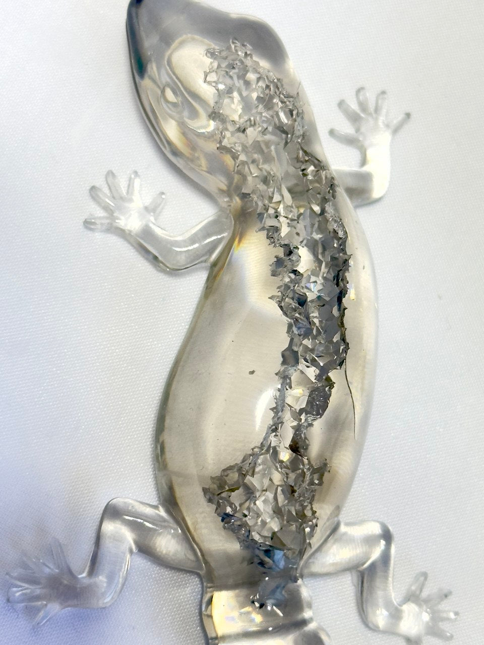 Crystal Druzy Lizard Mold - DIY Resin Decoration Supply for Gemstone Crafts