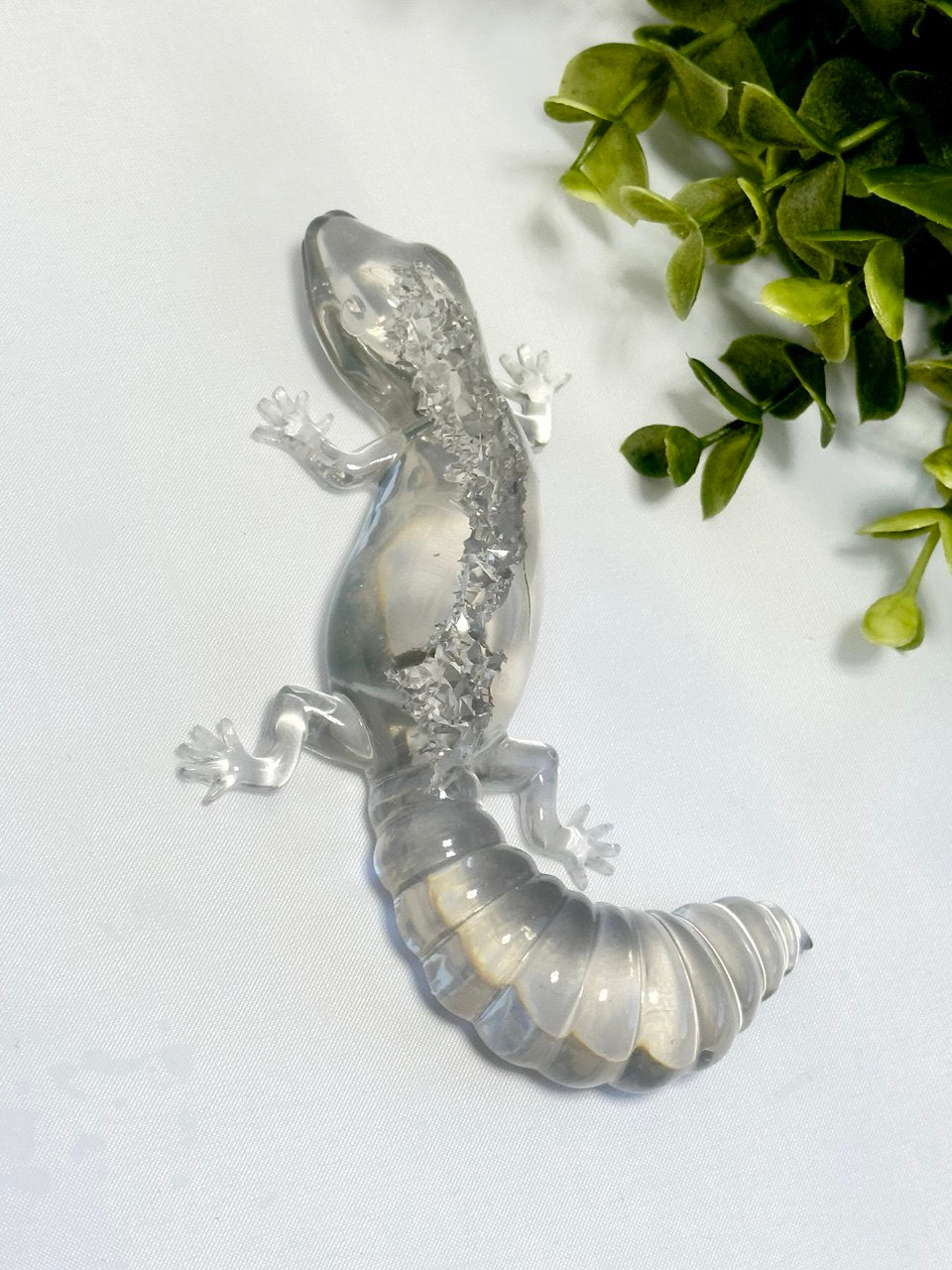 Crystal Druzy Lizard Mold - DIY Resin Decoration Supply for Gemstone Crafts