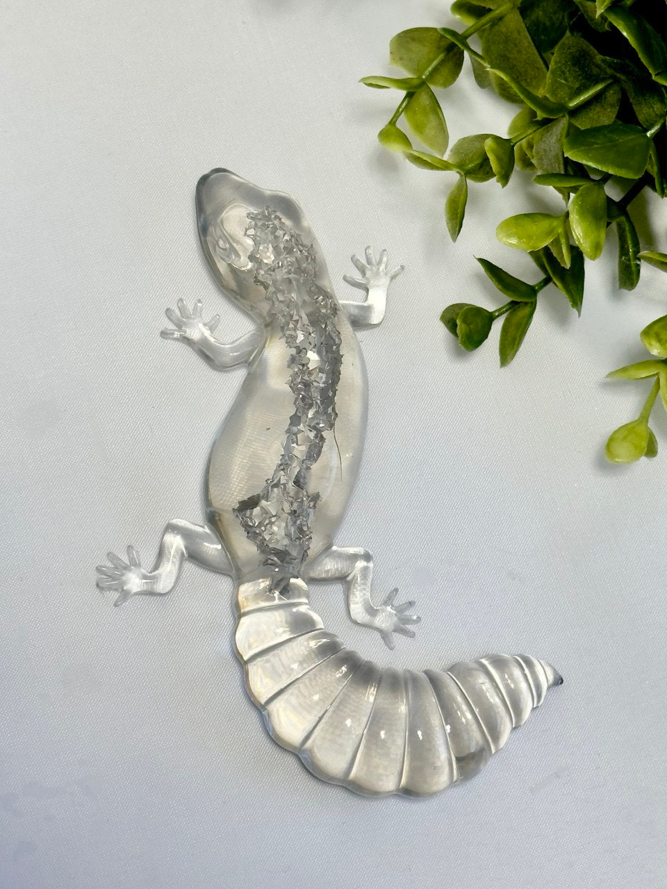 Crystal Druzy Lizard Mold - DIY Resin Decoration Supply for Gemstone Crafts
