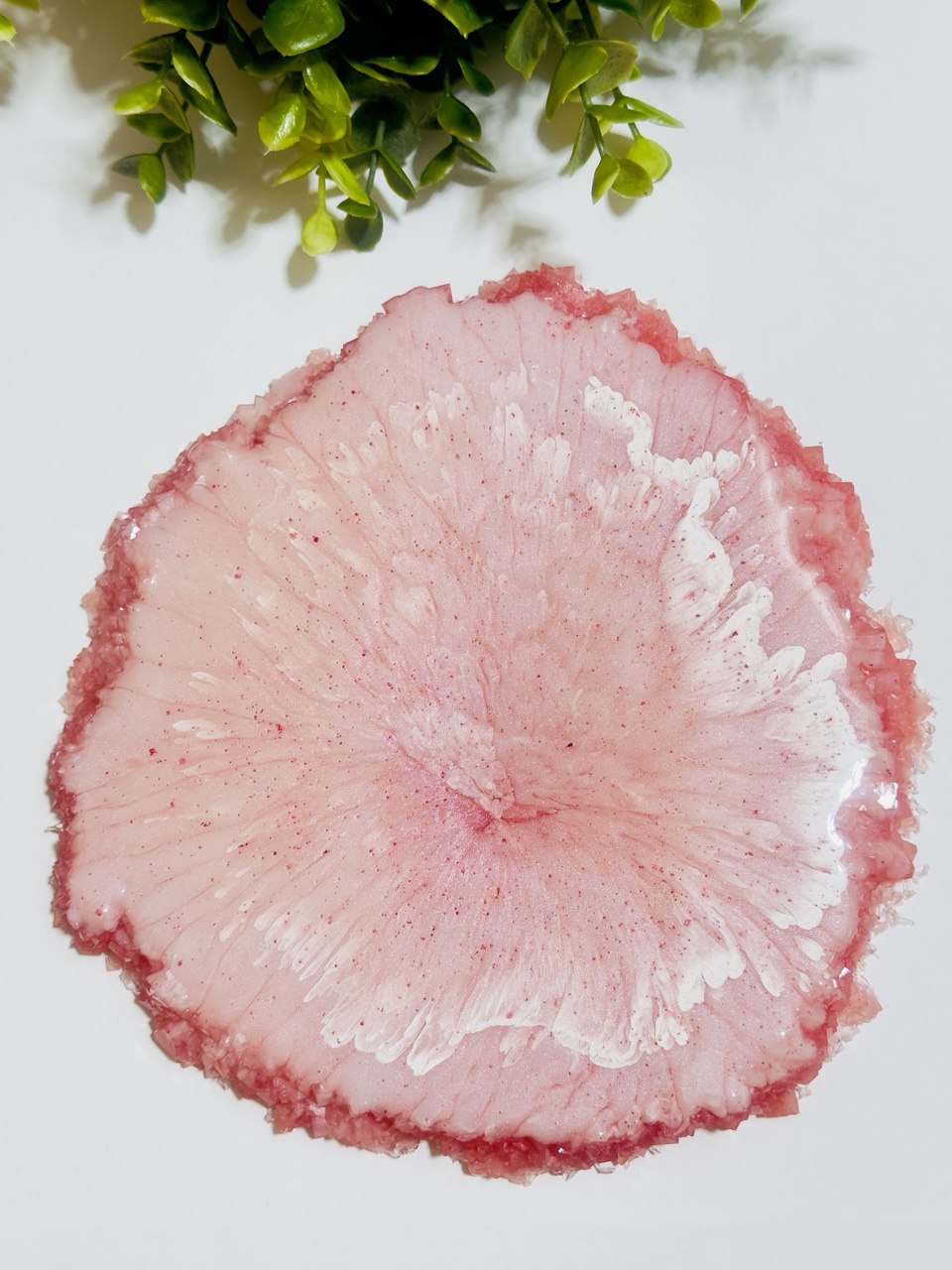 Irregular Resin Tray Mold with Crystal Edges - Silicone Craft Form for Chic Serving Platters