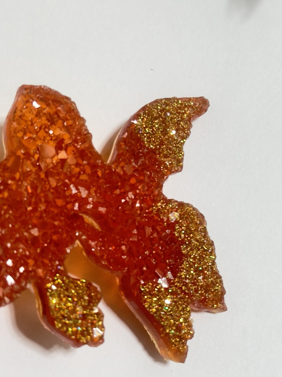 Sparkling Goldfish Pendant Resin Mold for DIY Crystal Jewelry Making
