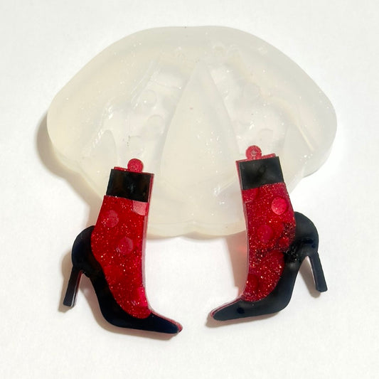 DIY Resin Shoe Jewelry Mold Set - Pendant and Earrings Crafting Kit