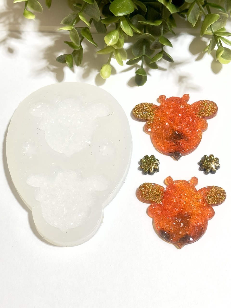 Cute Crystal Druzy Bees Kit for Making Unique Resin Jewelry