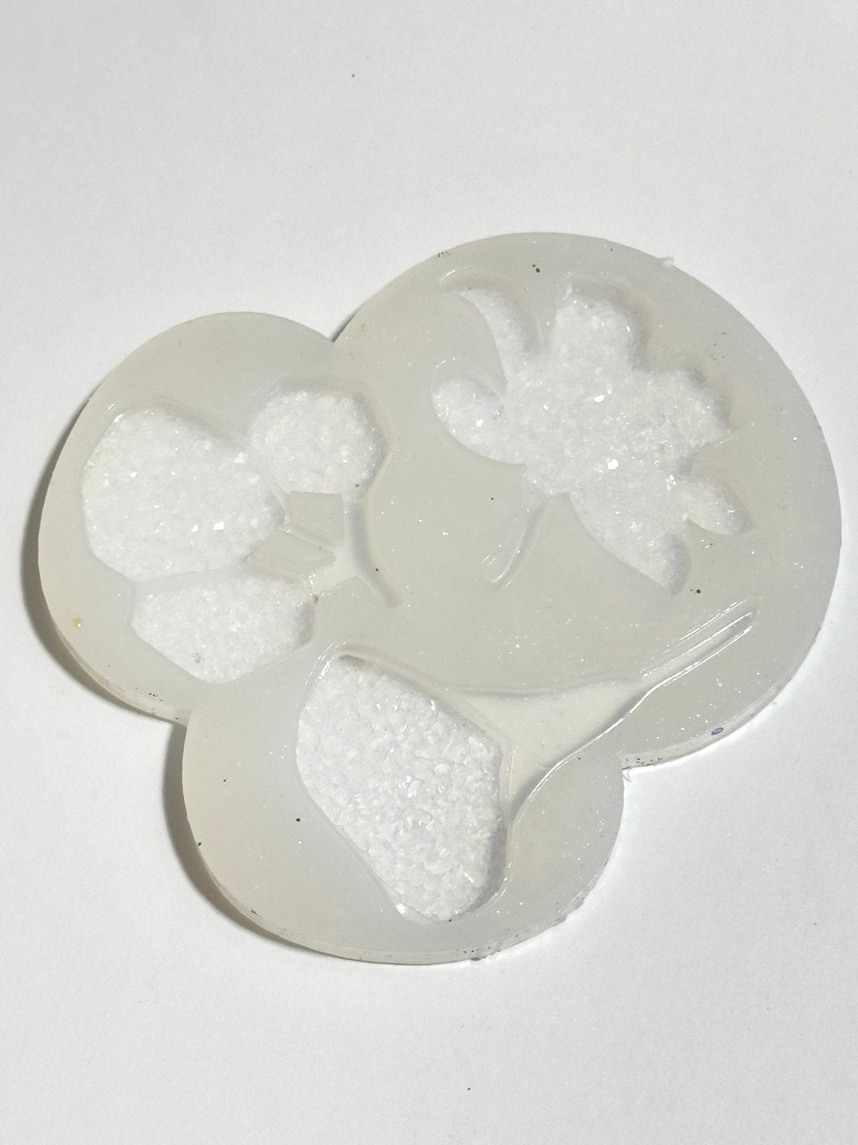 DIY Crystal Druzy Jewelry Set: Silicone Mold Flower Shape - Set of 3