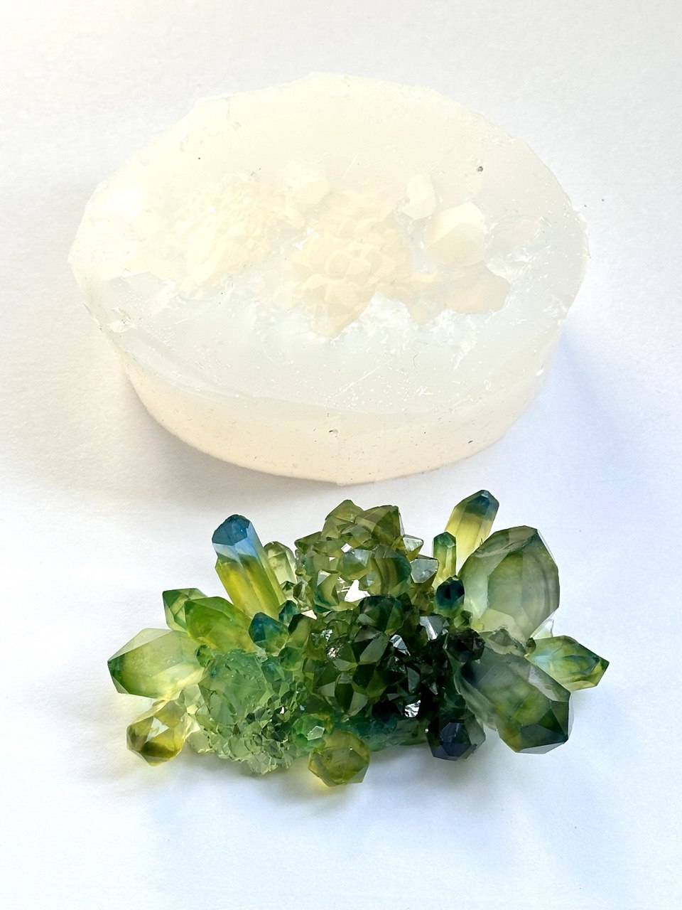 Druzy Crystal Stone Druse Mould Cluster Mold - Large Size Geode Crystal Cluster Silicone Mold