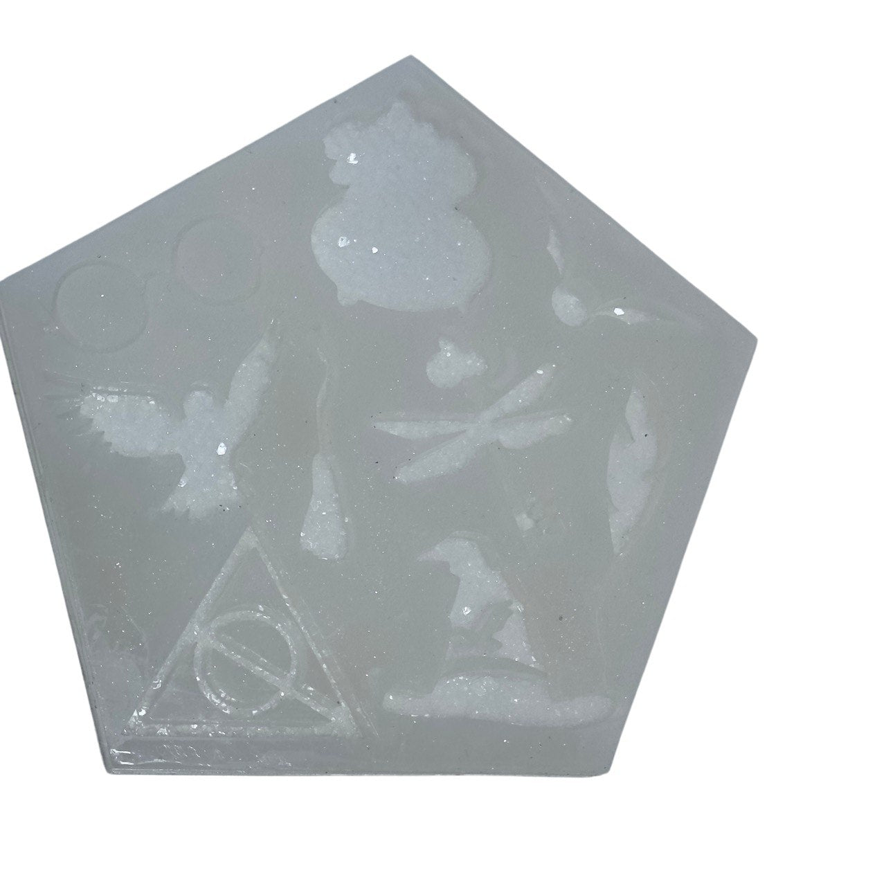 Magical Castle Silicone Mold - 9 Cavities for Crystal Texture Resin Decor