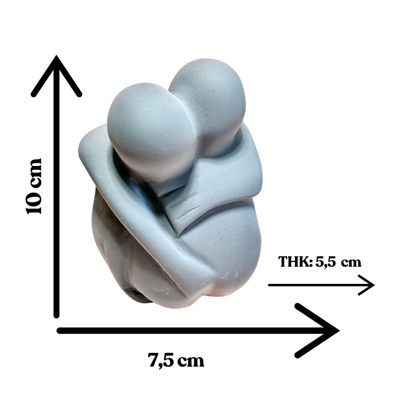 Romantic Couple Candle - Couple in Hug Statue Candle - Home Decoration - Wedding Gift