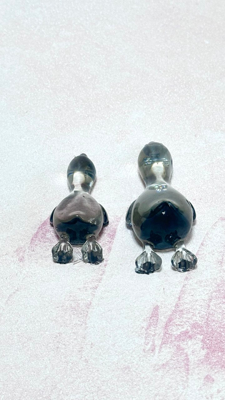 2 Pieces 3D Glossy Duck Silicone Mold
