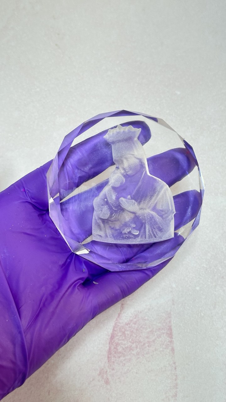 Silicone Mold for Resin - Virgin Mary and Baby Jesus