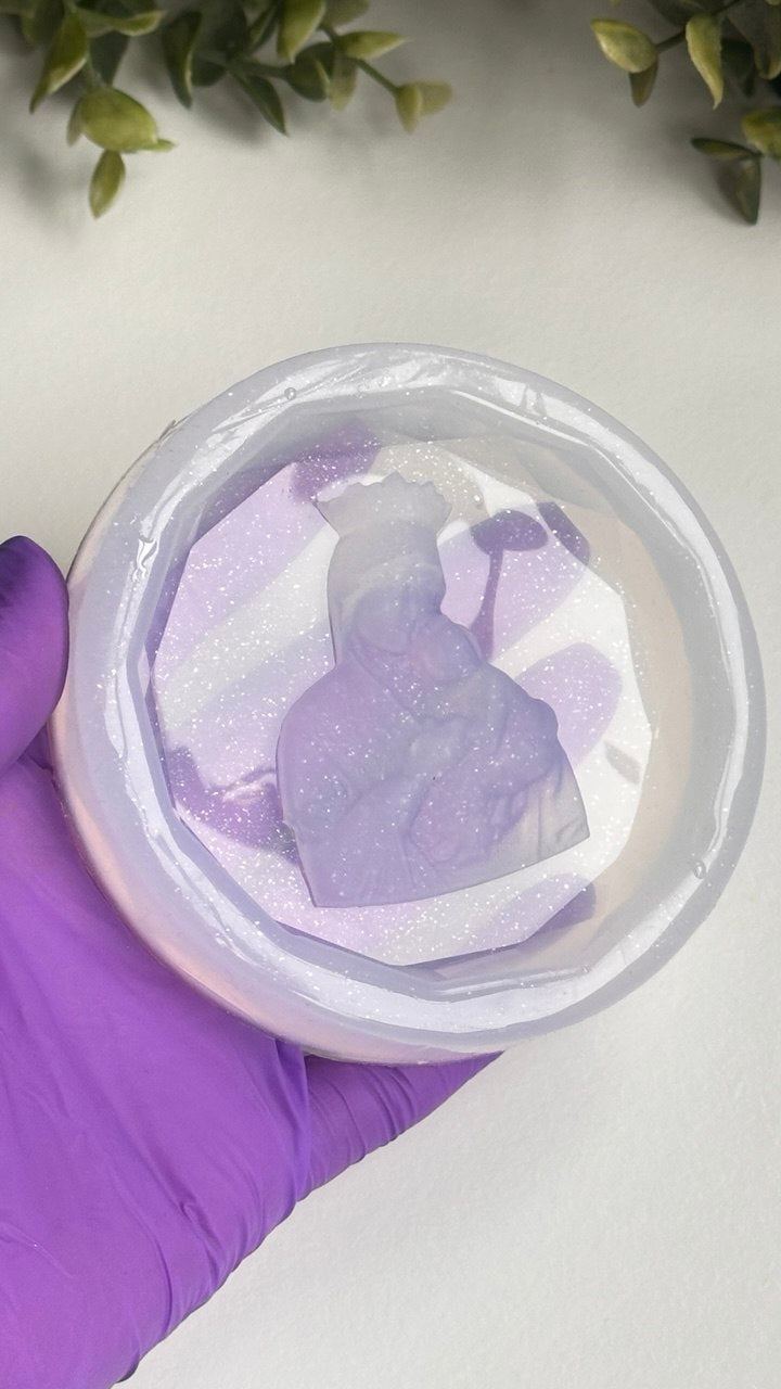 Silicone Mold for Resin - Virgin Mary and Baby Jesus