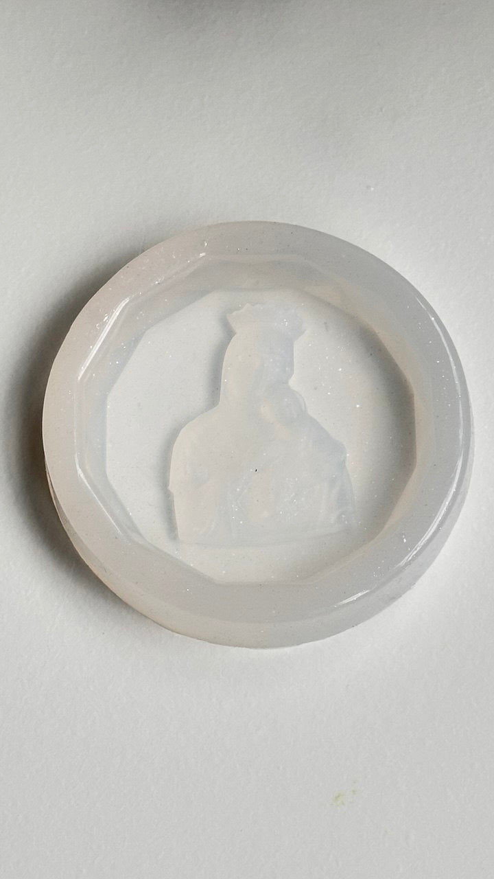 Silicone Mold for Resin - Virgin Mary and Baby Jesus
