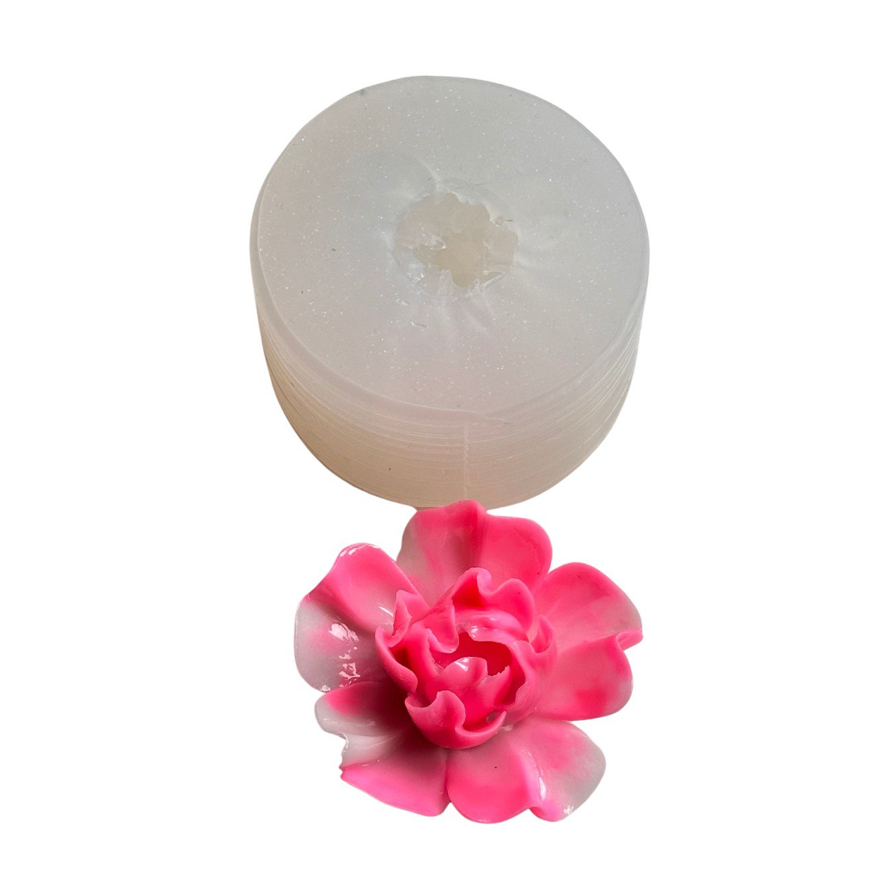 Peony 3D Flower Silicone Mold for Resin, Wax, and Soap Craft