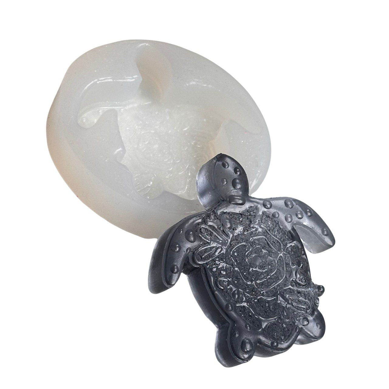 Turtle Rose Silicone Mold for DIY Flower Inspired Candles or Soaps
