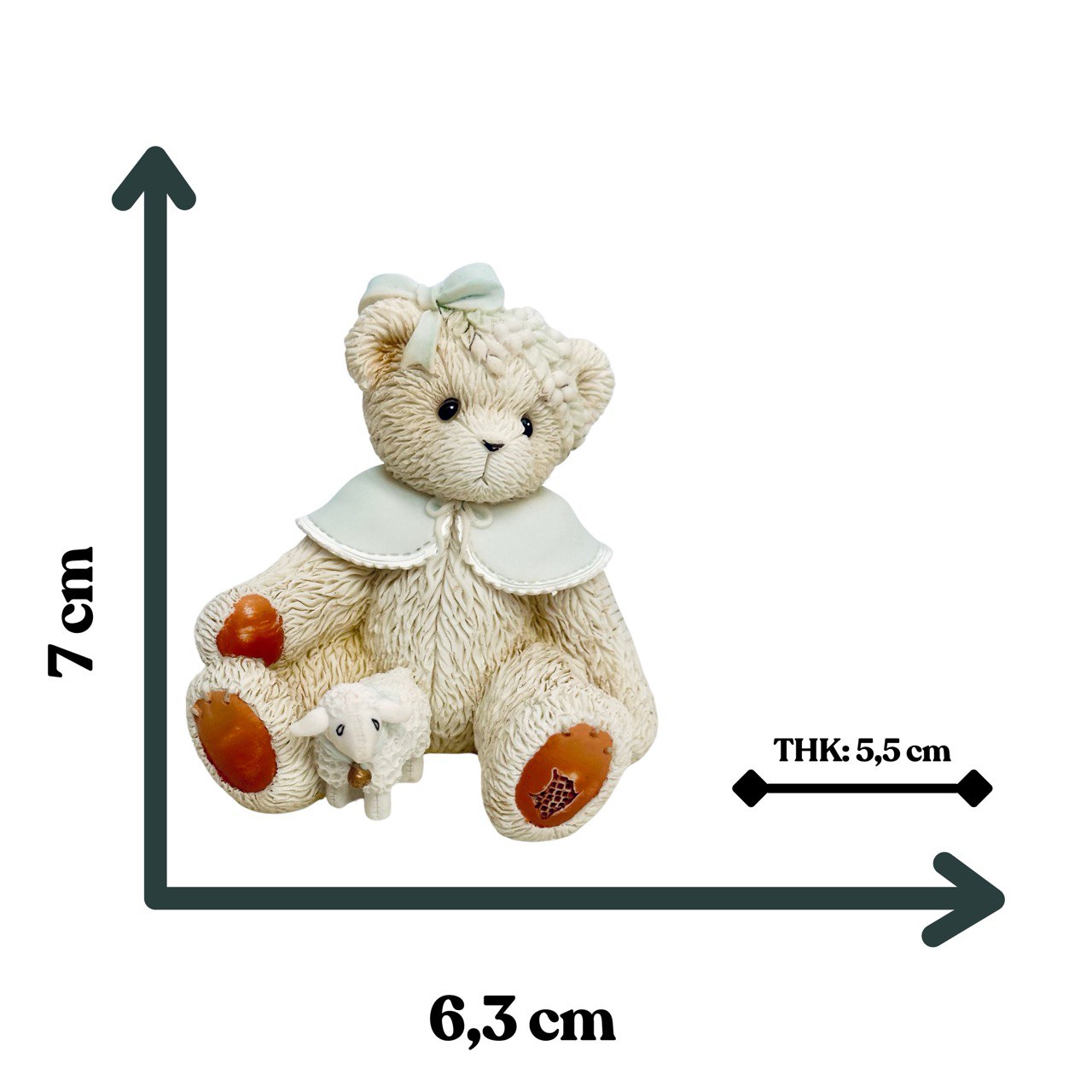 Charming Teddy Bear and Little Sheep Silicone Mold