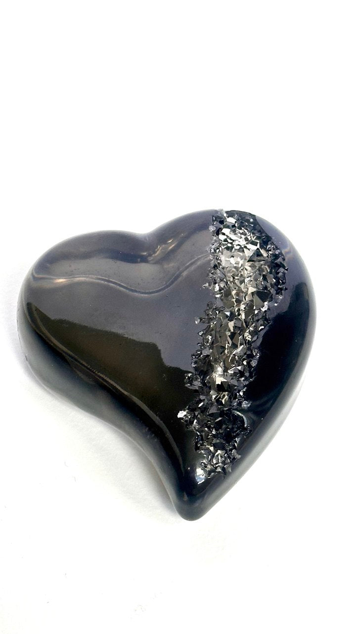 Druzy Crystal Geode Heart Silicone Mold
