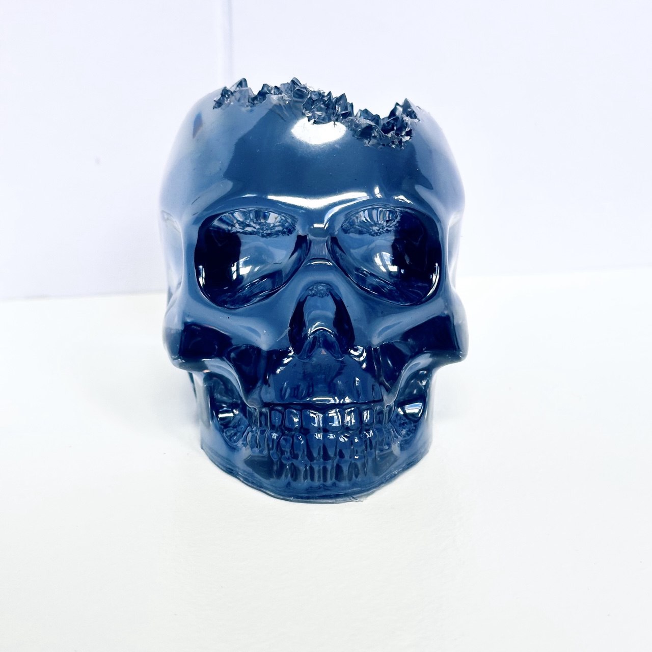 Large Crystal Geode Skull Silicone Mold