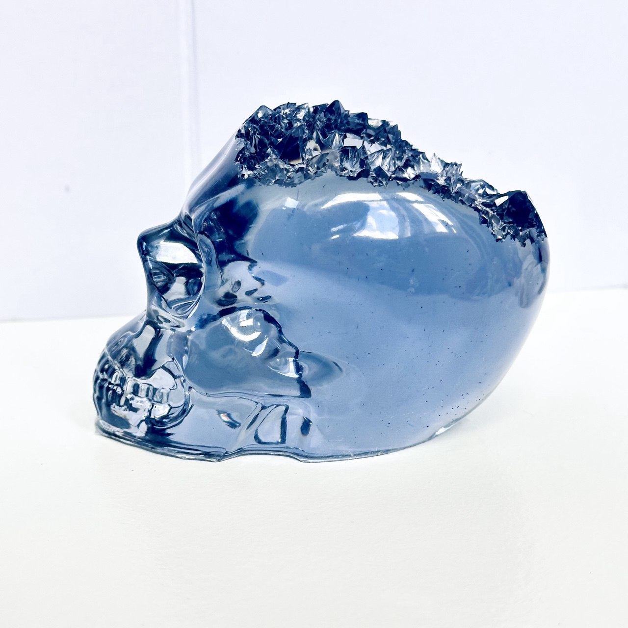 Large Crystal Geode Skull Silicone Mold