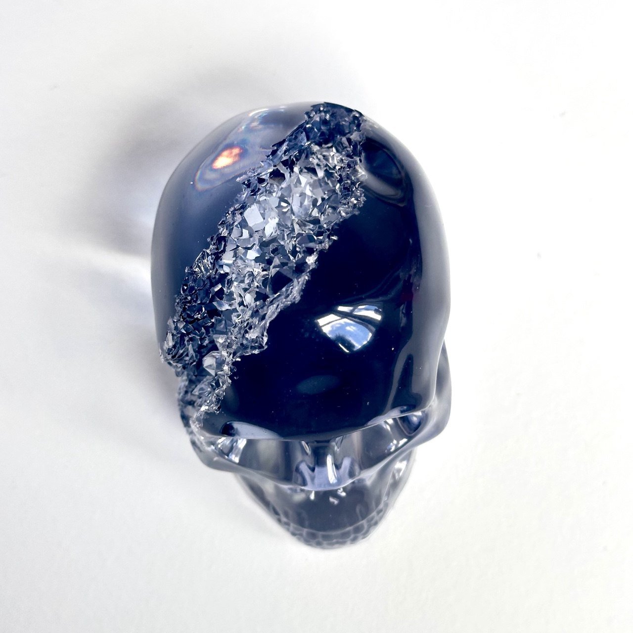 Medium Crystal Geode Skull Silicone Mold