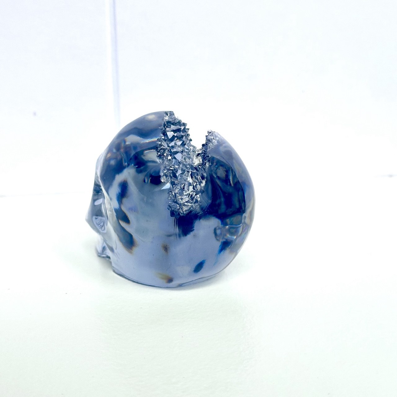 Medium Crystal Geode Skull Silicone Mold